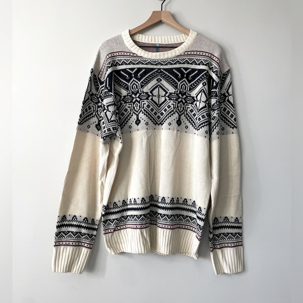 True Rock NWT fair isle mustang knit pull over sweater XX large